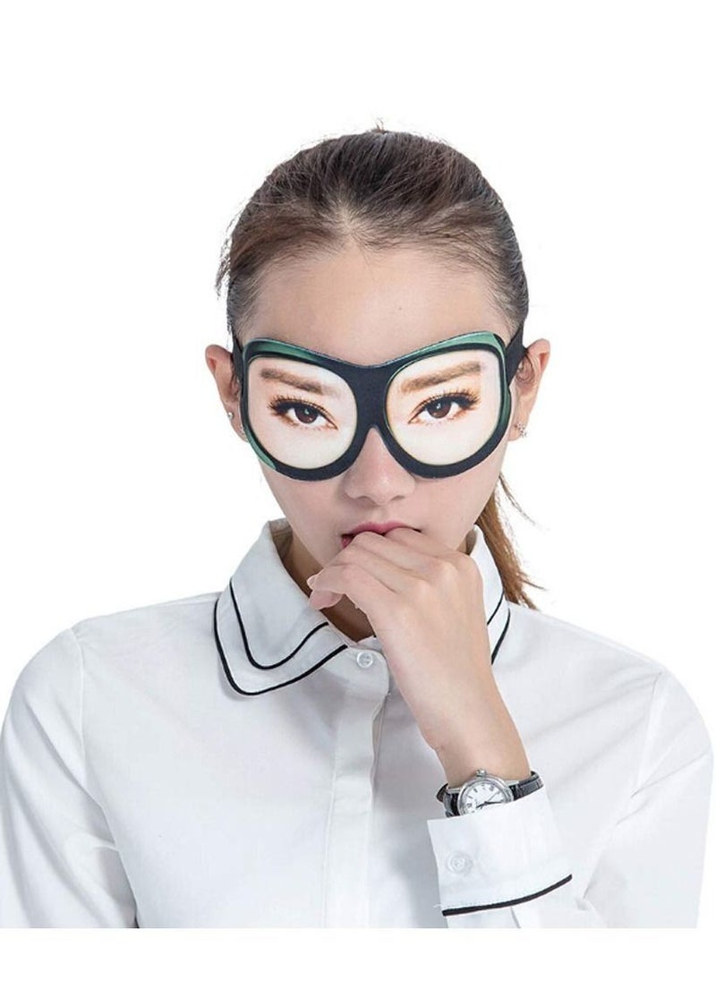 Generic - 1Pcs 3D Funny Eyeshade Soft Sleep Eye Mask with Adjustable Head Strap for Travel, Game, Party, Rest, Sleeping - Image 1