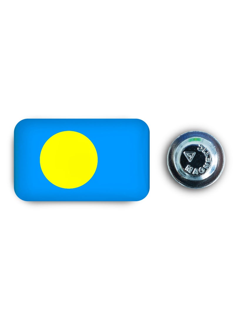 971ميديا شارة مغناطيسية بتصميم علم بالاو - Image 1