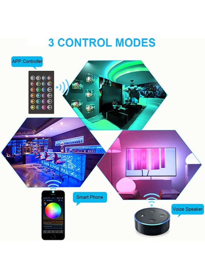 NIBEMINENT Intelligent RGB Strip Light Multicolour - Image 5