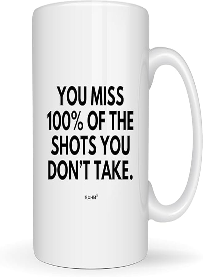 ella - Inspirational Coffee Mug Best Motivational Quotes Printed Mugs 11Oz Ceramic Cup Motivational Mug Take Your Chances