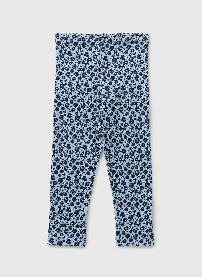 Matalan Girls Blue Leopard Leggings