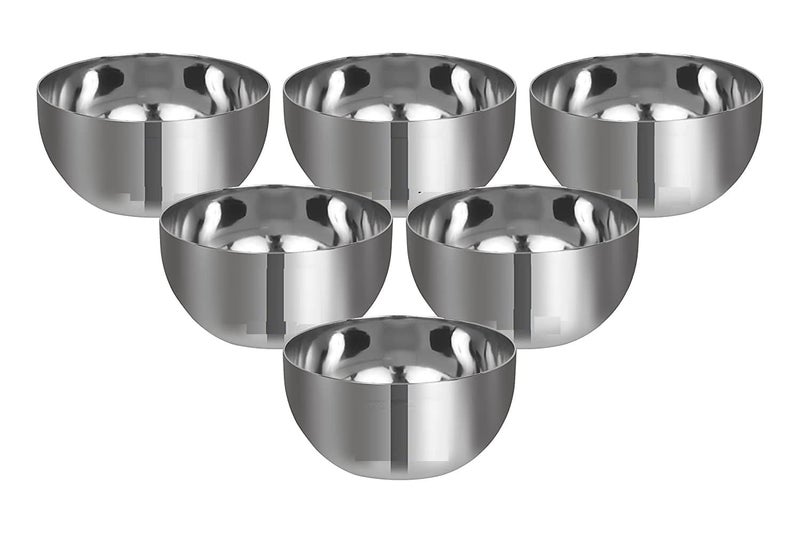 DAmurhu Pure Stainless Steel Serving Premium BowlKatoriVati Set Size 5 of 12 Pcs 350ML - Image 5
