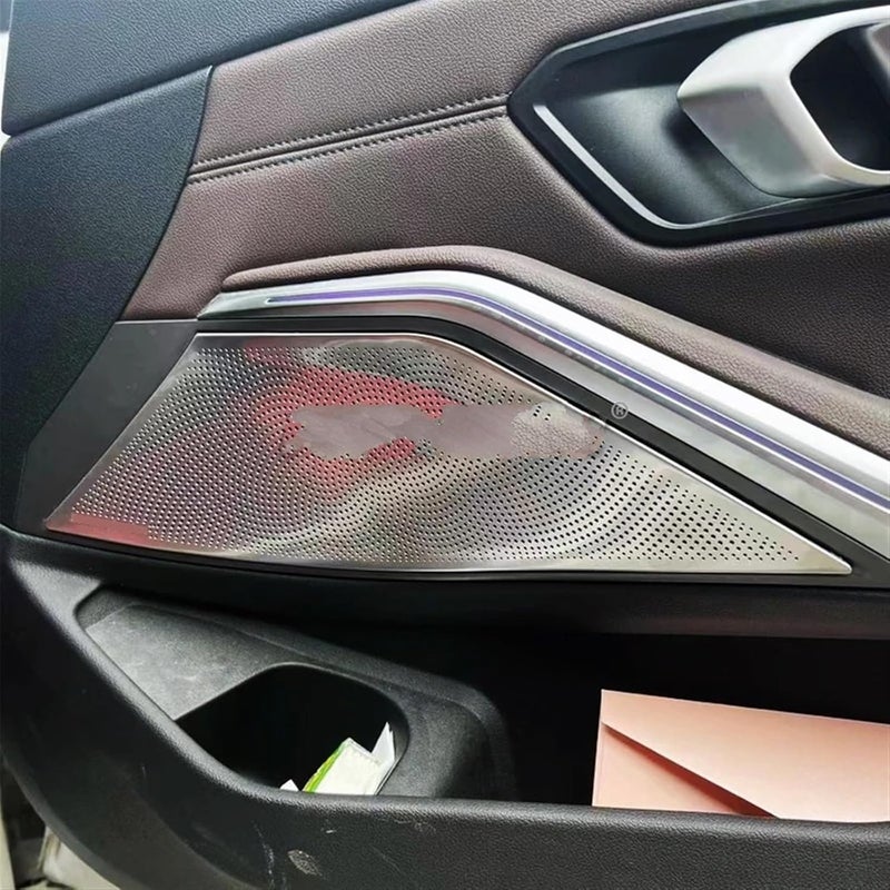 QASULER Car Dashboard Speaker Cover Trim for BMW 3 Series G20 - Image 4
