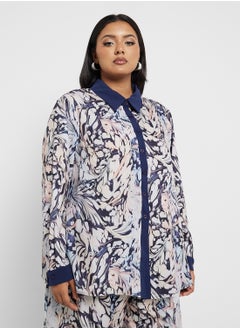 Ella Plus Floral Print Shirt & Pant Set  - Image 3