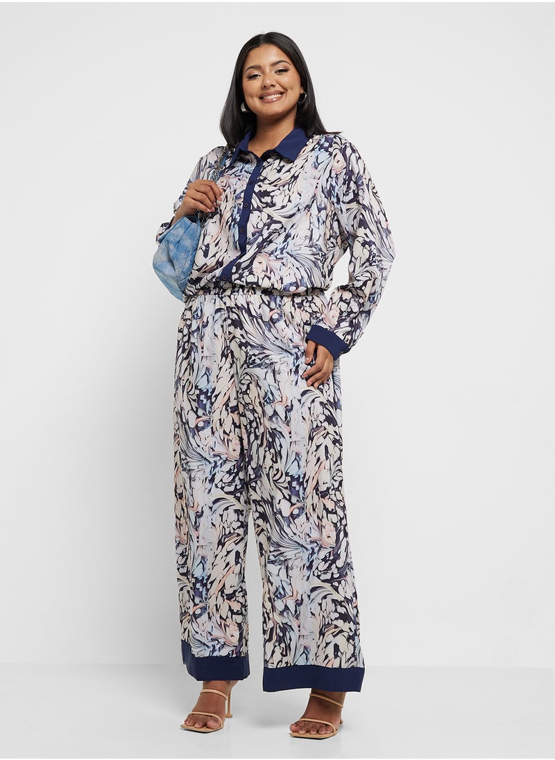 Ella Plus Floral Print Shirt & Pant Set  - Image 5