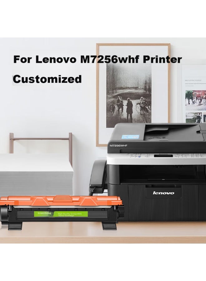 Liansheng Compatible Toner Cartridge For Lenovo M7256whf, M7256whf Printer Toner Cartridge, Ld201 Drum Unit, Lt201 Toner Cartridge, Automatic Reset