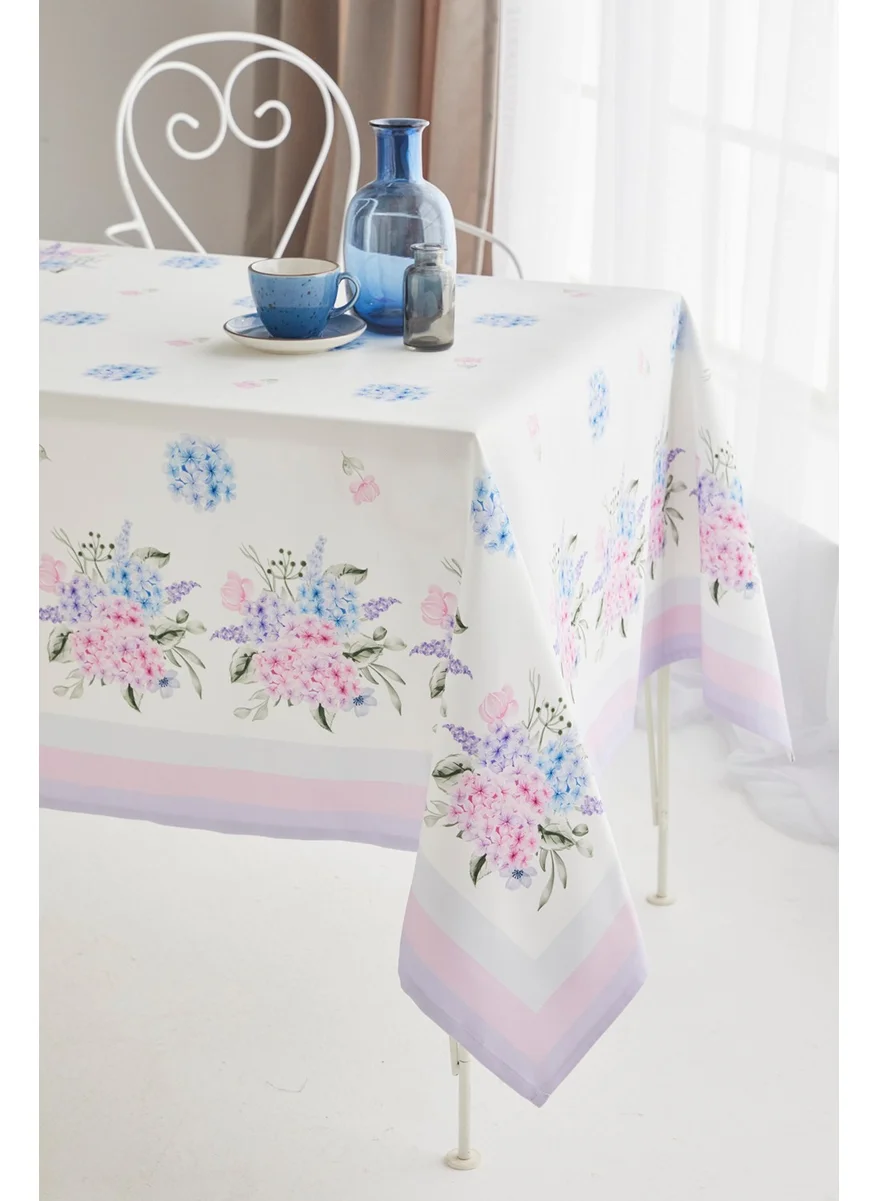 Ays Home Hydrangea Flower Pattern Dining Table Cloth