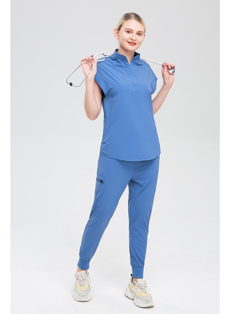 NIBEMINENT Fashion Hospital Doctor Work Clothes Women Clinical Surgical Uniforms Medical Scrubs Uniforms Nurse Accessories Dental Workwear - Image 3