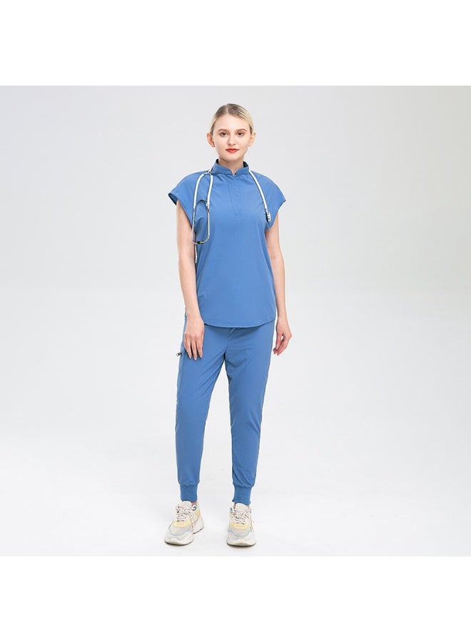 NIBEMINENT Fashion Hospital Doctor Work Clothes Women Clinical Surgical Uniforms Medical Scrubs Uniforms Nurse Accessories Dental Workwear - Image 2