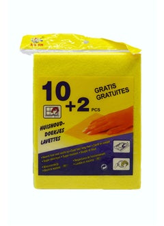 Pack 10+2 of Washable Reusable Cleaning Cloths and Paper Towels Multi-Purpose