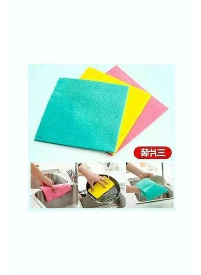 Generic - Pack 10+2 of Washable Reusable Cleaning Cloths and Paper Towels Multi-Purpose - Image 1