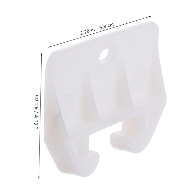 20Pcs Large White Plastic Drawer Slide Track Guides Crab Shaped Pins For Cabinet Wardrobe Hardware Replacement - Image 4