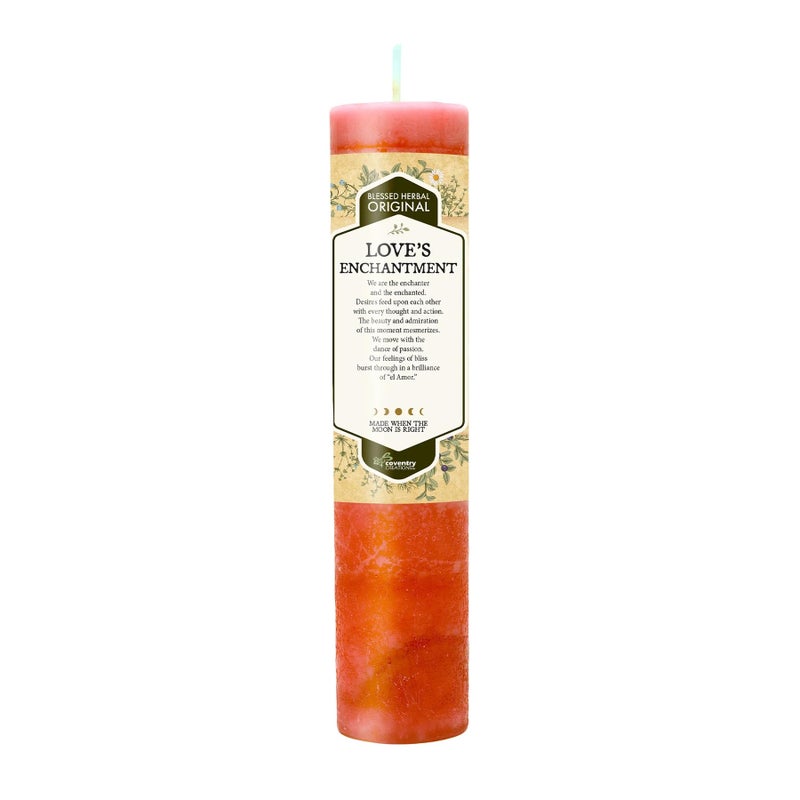 Blessed Herbal Candles Loves Enchantment