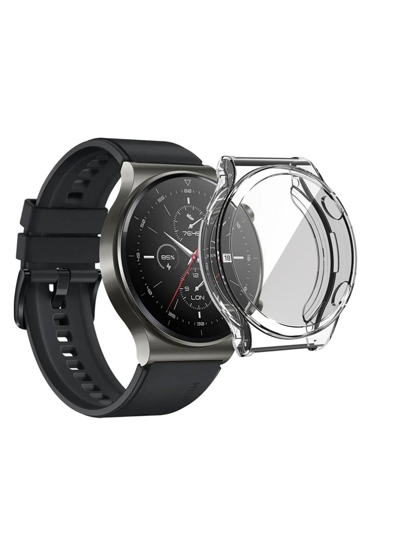 غطاء حماية كامل ELMO3EZZ متوافق مع هاتف Huawei GT2E (شفاف)