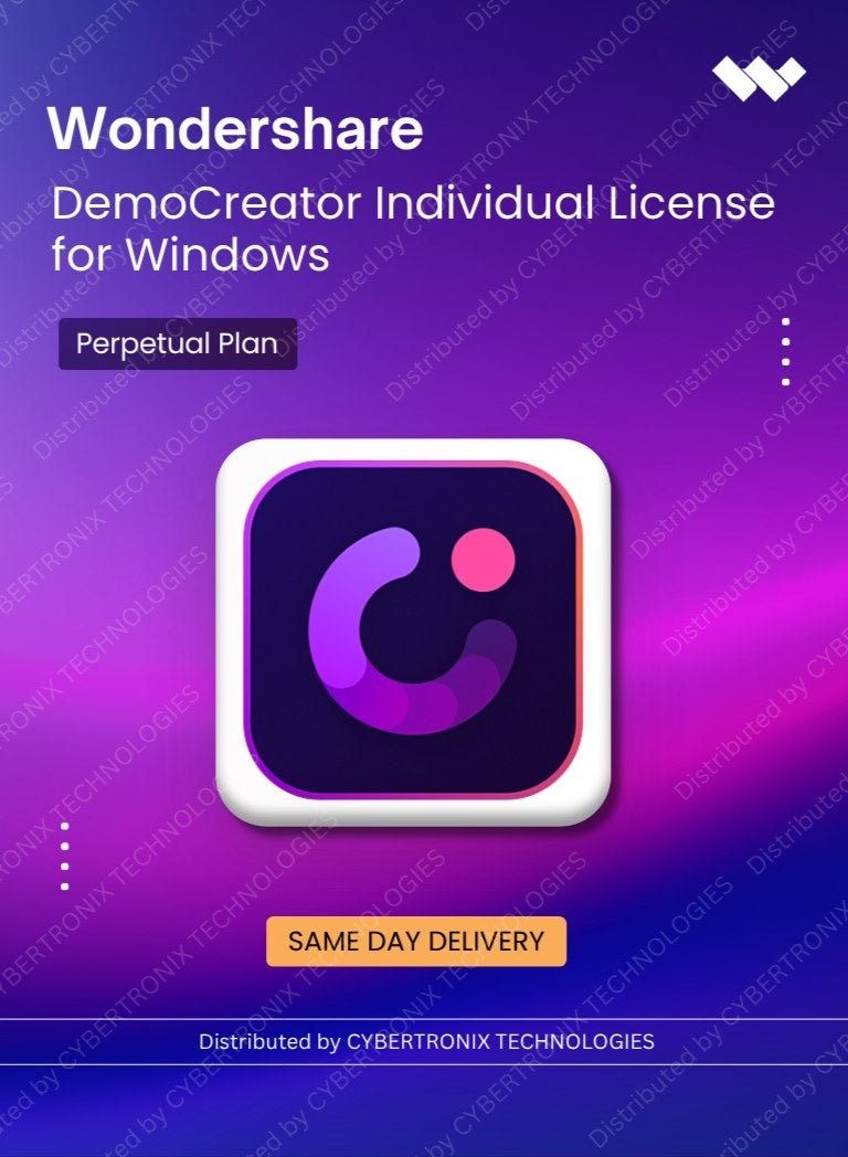 Wondershare DemoCreator Individual License for Windows | Perpetual Plan | Digital License | Same Day Delivery
