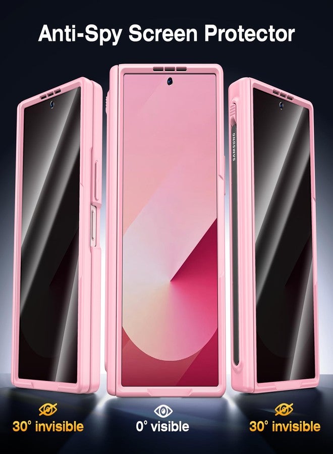 VEGO for Samsung Fold 6 Case[Compatible with Magsafe][Built-in Screen Protector][Hinge Protection with S Pen Solt] Full-Body Hard PC Drop/Shock Proof Magnetic Case for Samsung Galaxy Z Fold 6 (Pink) - Image 3