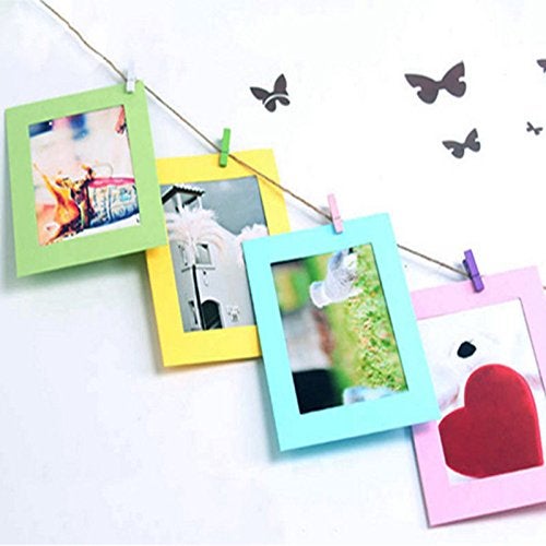 My Party Suppliers My Party Suppliers Baby Shower Wall Hanging Photo Paper Frame Picture Display Modern Art Home Decor Vintage Korean Rectangle House DecorationParty Decoration FramesBaby Welcome Home  - Image 1