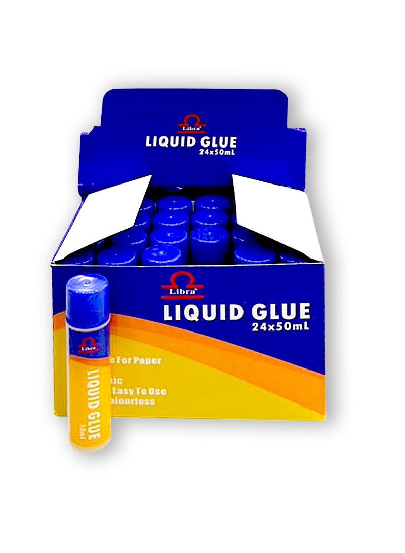 Libra غراء سائل ليبرا (شفاف) 50 مل - (24 قطعة في العلبة) - Image 1