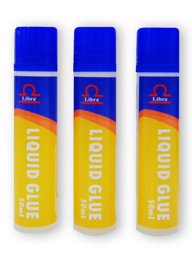 Libra غراء سائل ليبرا (شفاف) 50 مل - (24 قطعة في العلبة) - Image 2