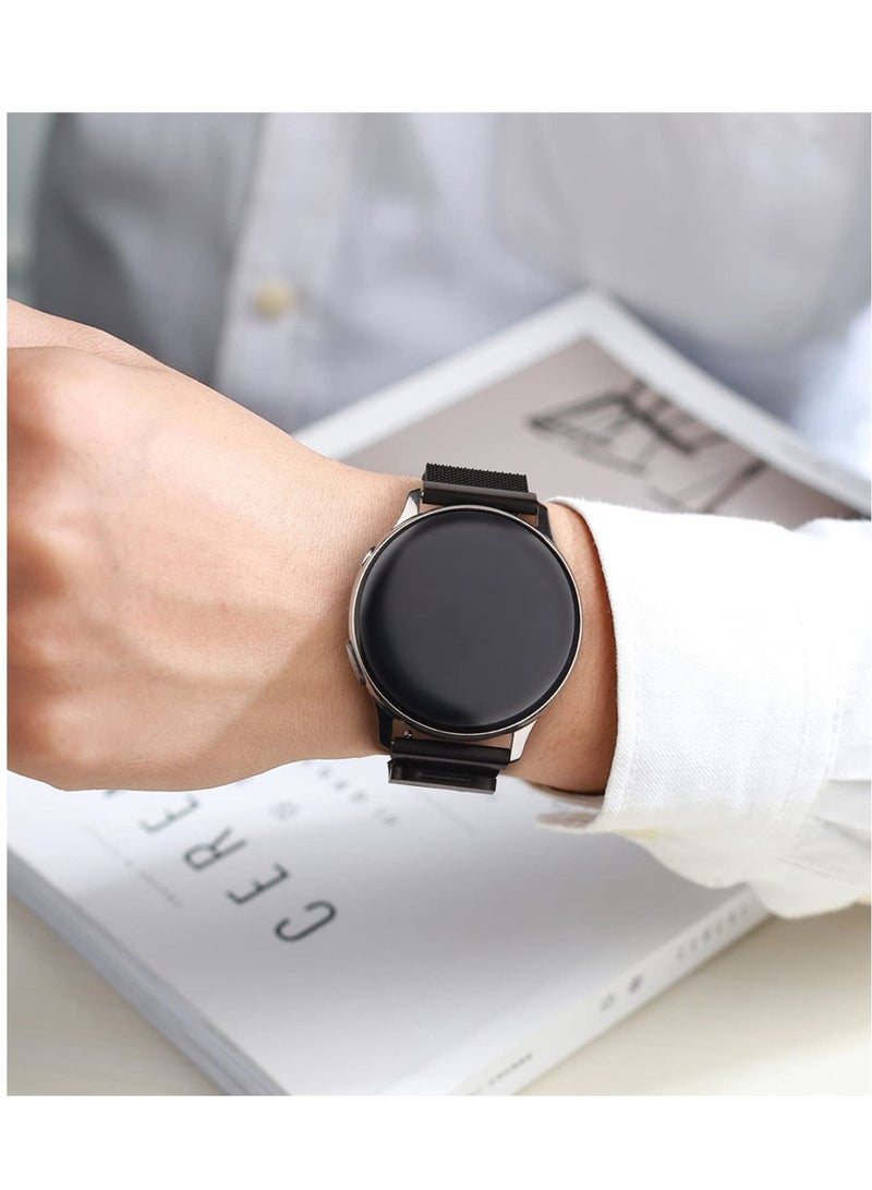 Captaintech Metal Band Compatible For Samsung Galaxy Watch 4 Band 44mm 40mm Galaxy Watch 4 Classic Band 46mm 42mm, 20mm Stainless Steel Band Replacement for Samsung Watch 4 40mm 44mm 42mm 46mm Women Men - Image 5