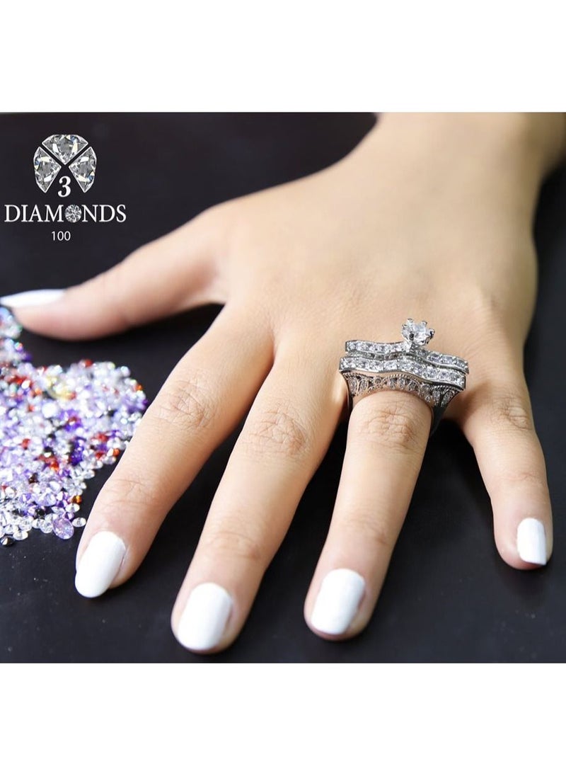 3Diamonds - Twins Platinum Plated - Image 1
