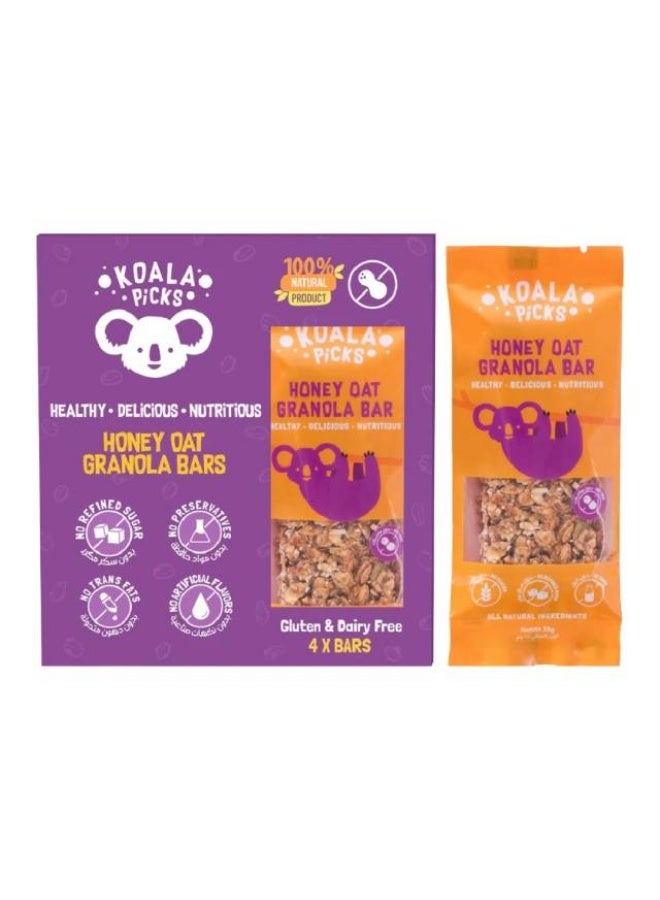 Granola Bars, Honey Oat - 4 x 35g, UAE