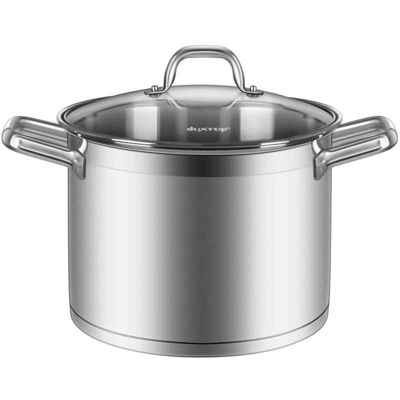 Duxtop Professional Stainless Steel Cookware Induction Ready Impactbonded Technology 86Qt Stockpot