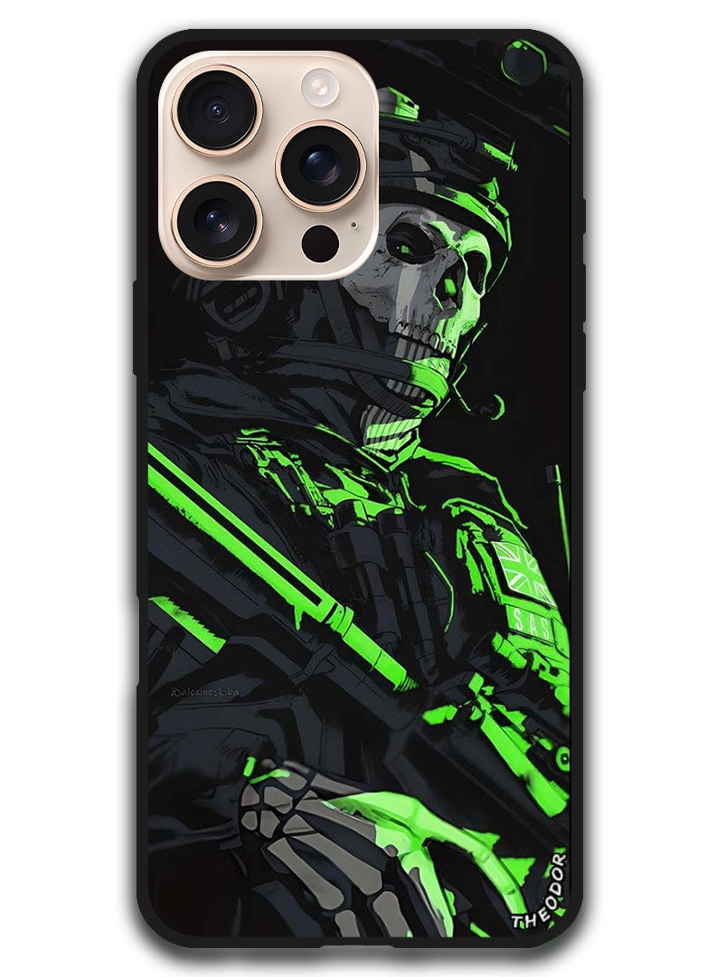 Theodor Protective Case Anti Scratch Shock Proof Bumper Cover For iPhone 16 Pro Max (6.9)-inch Ghost - Image 1