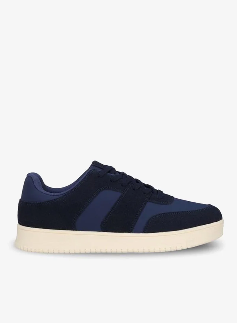 LBL By Shoexpress NAVY Men Panelled Lace-Up Ankle Sneakers for Men | Best Price UAE