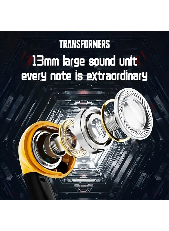 Transformers MG-C03 Wireless Bluetooth Earbuds Gaming Headphones Long Battery Life Headset Low Latency HIFI Stereo Sound with Music Noise Cancellation Calls Yellow - Image 3