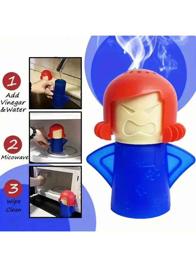 Blue Kitchen Cleaning Brush for Effortless Grease Removal in Ovens Microwaves Refrigerators - Image 4