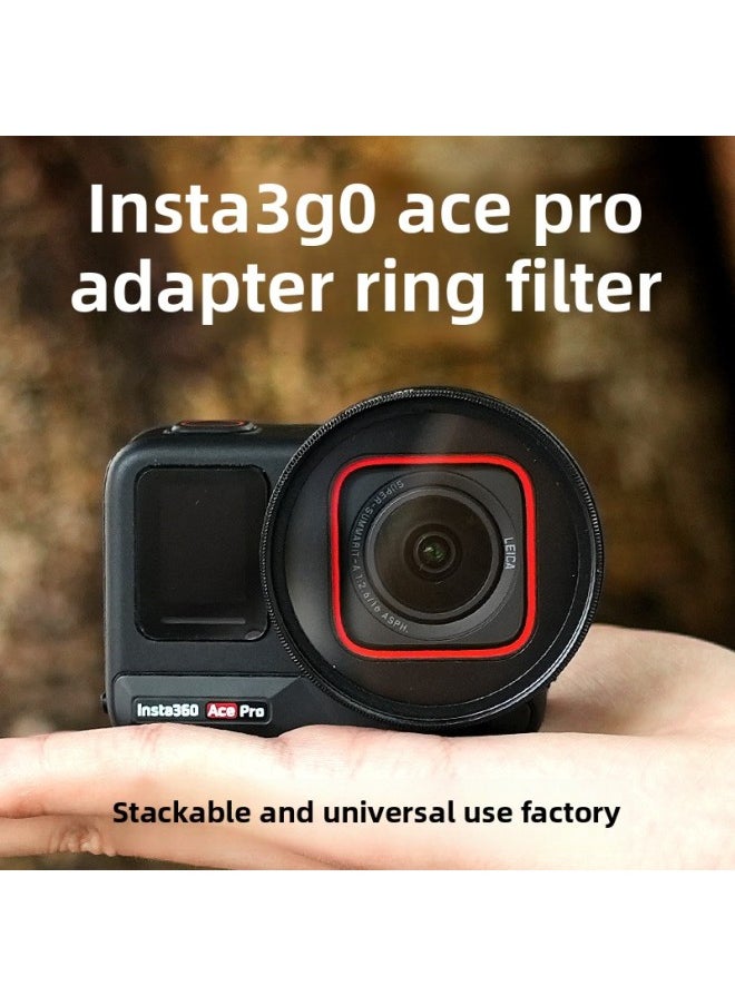 Suitable For Ace Pro52Mm Adapter Ring Threaded Filter Nd Light Reduction Cpl Polarizing Uv Protection Anti-Light Damage Micro-Color:Nd64 Six-speed Light Reduction Mirror + Adapter Ring Jsr-1912-28/