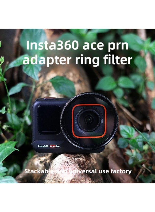 Suitable For Ace Pro52Mm Adapter Ring Threaded Filter Nd Light Reduction Cpl Polarizing Uv Protection Anti-Light Damage Micro-Color:Nd64 Six-speed Light Reduction Mirror + Adapter Ring Jsr-1912-28/