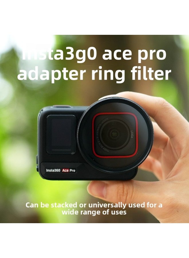 Suitable For Ace Pro52Mm Adapter Ring Threaded Filter Nd Light Reduction Cpl Polarizing Uv Protection Anti-Light Damage Micro-Color:Nd64 Six-speed Light Reduction Mirror + Adapter Ring Jsr-1912-28/