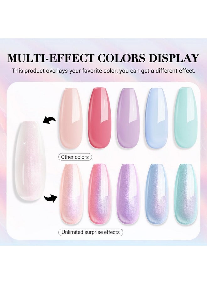 AZUREBEAUTY - AZUREBEAUTY Vegan Shine White Nail Polish, Glitter Pearl White Quick Dry Complete Natural Super Lustrous Nail Enamel Polish,Professional for Nail Art DIY Manicure and Pedicure at Home - Image 1