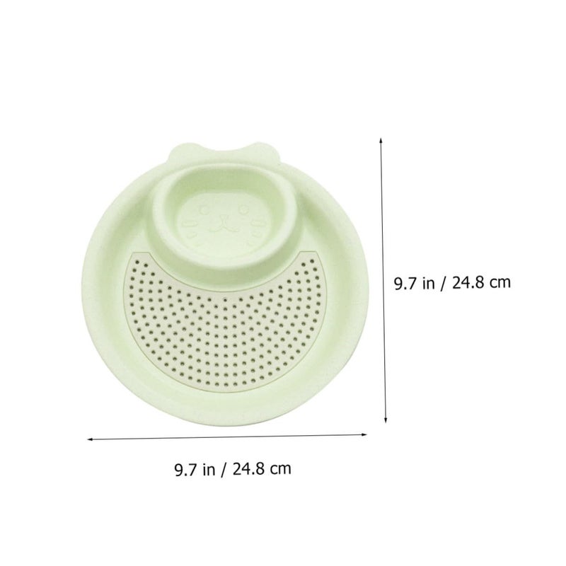 SUPVOX 3 Piece Dumpling Tray Set Wheat Straw Nordic Pink Beige Green - Image 3