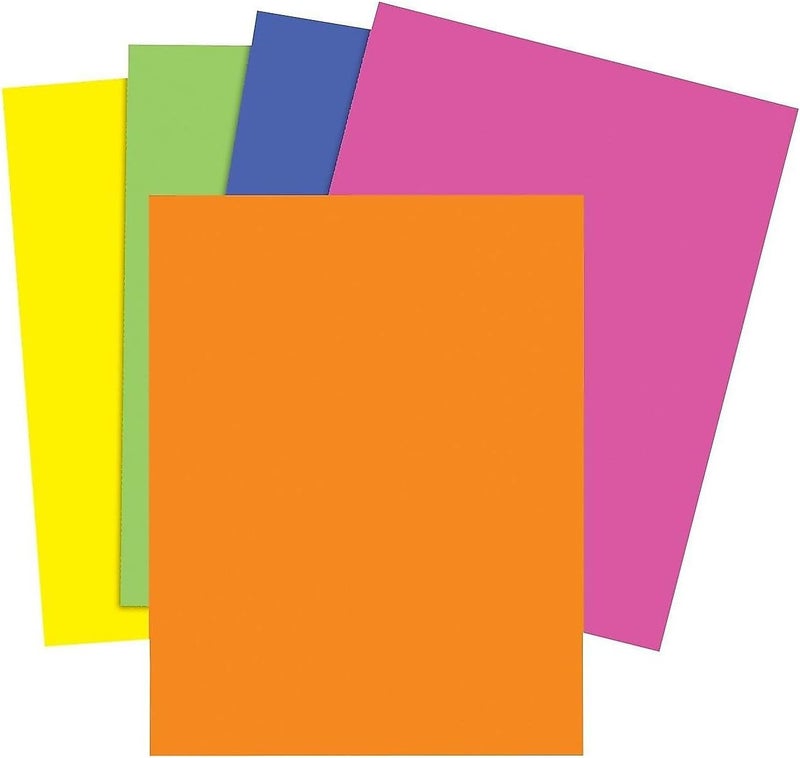 Staples Brights 24 Lb. Colored Paper Neon Assorted 500/Ream - Image 2