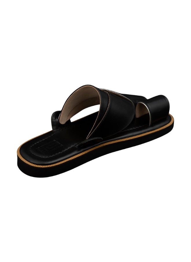 NAD Black genuine leather arabic sandals  - Image 2