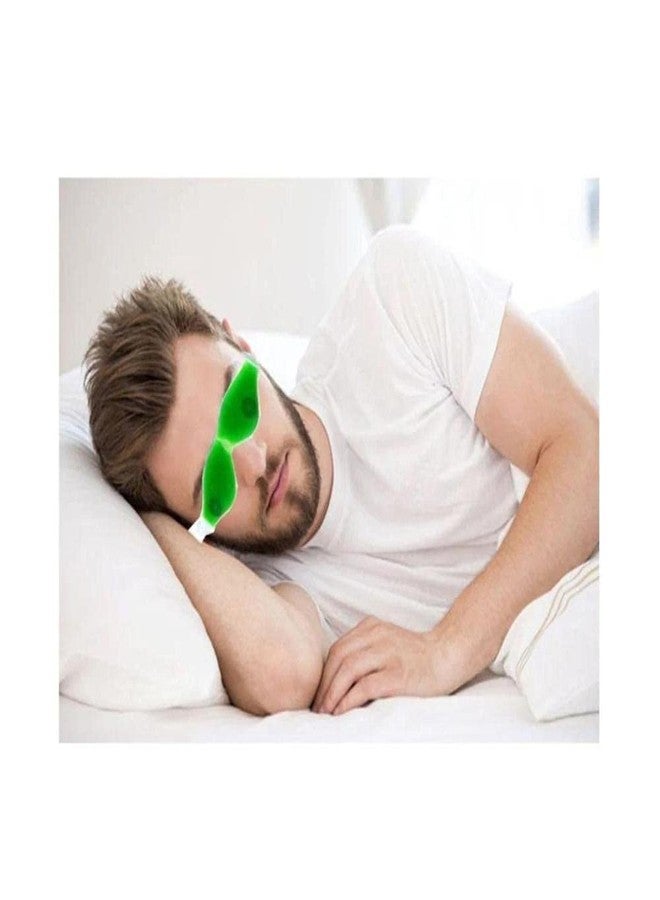 Generic Cool Gel Eye Mask | Eye Cooling Gel Pad | Relaxing Eye Mask | Eye Cooling Mask | Gel Eye Mask with Adjustable Strap | Eye Gel Pad with Stretchable Band | Aloevera Eye Gel Pad | - Image 3