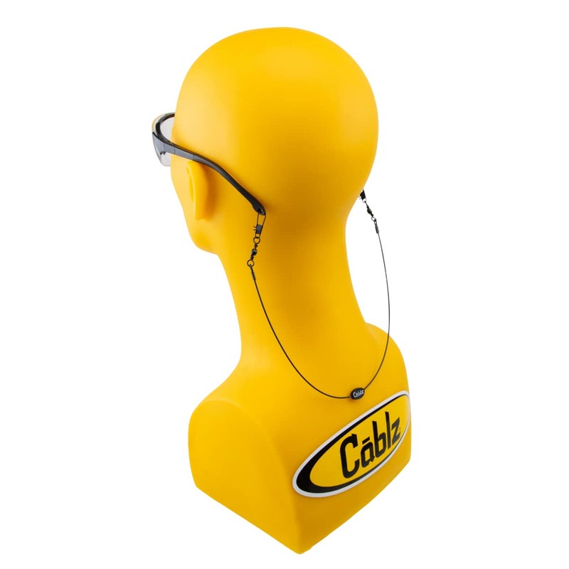 Cablz Clipz Eyewear Retainer | Non Adjustable Eyewear Retainer | 14" Black - Image 3