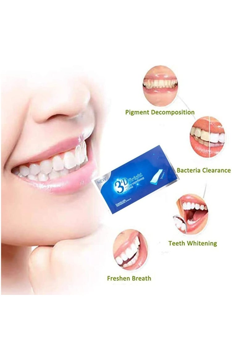 Kanza 3D Bright Teeth Whitening Strips Safe Formula 100% Genuine Branded  PAP+ Teeth Whitening Strips 7 Treatments Professional Teeth Whitener for Teeth Enamel & Stains Removal | Unisex - Image 5