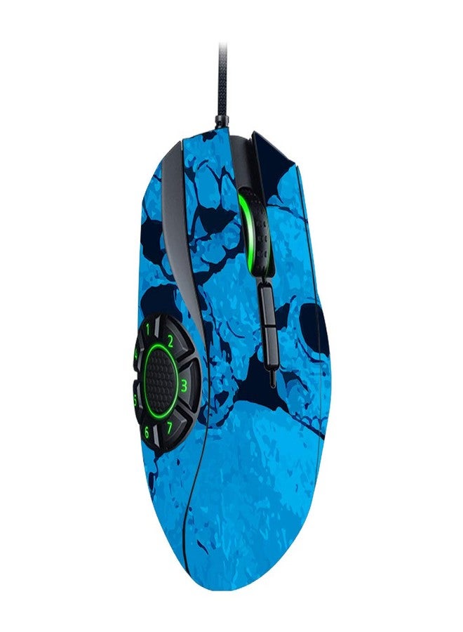 MIGHTY SKINS MightySkins Skin Compatible with Razer Naga Hex V2 Gaming Mouse - Blue Skulls | Protective, Durable, and Unique Vinyl Decal wrap Cover | Easy to Apply, Remove, and Change Styles | Made in The USA - Image 2