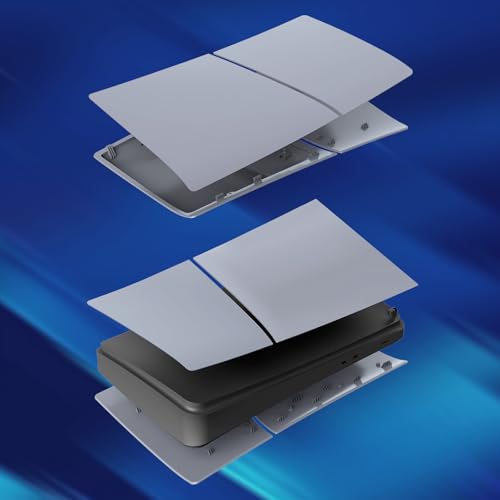 IMOFEE Digital Edition Cover Plates for New PS5 Slim Console, Shell Panels Compatible with New PlayStation 5 Slim Accessories Protective Replacement Faceplate (Grey) - Image 2