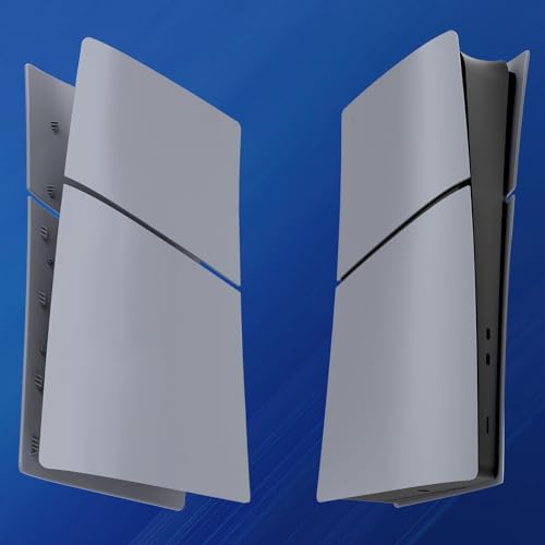 IMOFEE Digital Edition Cover Plates for New PS5 Slim Console, Shell Panels Compatible with New PlayStation 5 Slim Accessories Protective Replacement Faceplate (Grey) - Image 3