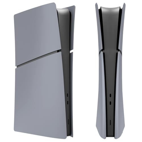 IMOFEE Digital Edition Cover Plates for New PS5 Slim Console, Shell Panels Compatible with New PlayStation 5 Slim Accessories Protective Replacement Faceplate (Grey) - Image 1