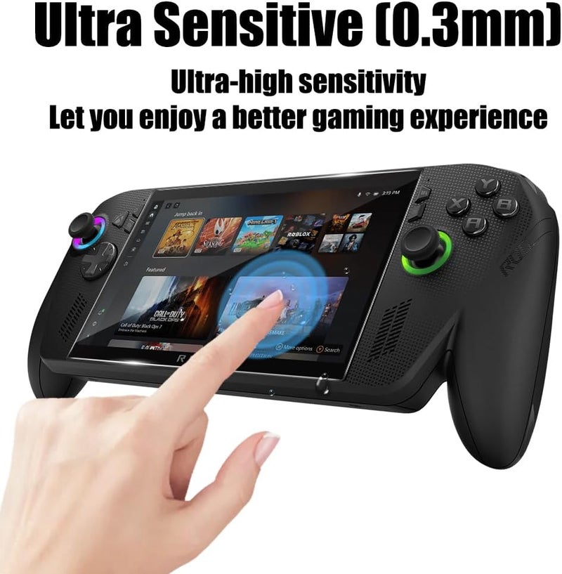 سجيت واقي شاشة عدد 2 لجهاز ASUS ROG Xbox Ally X / Xbox Ally 2025 / ROG Ally X 2024 / ROG Ally 2023 بحجم 7 بوصة
زجاج مقوّى شفاف عالي الدقة، مقاوم للخدوش والبصمات - Image 3