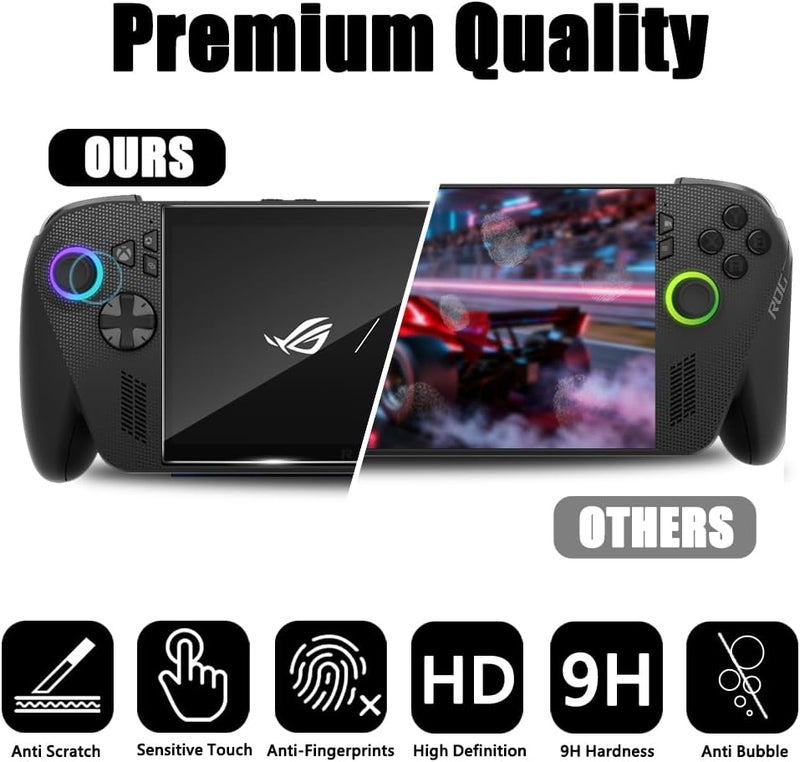 سجيت واقي شاشة عدد 2 لجهاز ASUS ROG Xbox Ally X / Xbox Ally 2025 / ROG Ally X 2024 / ROG Ally 2023 بحجم 7 بوصة
زجاج مقوّى شفاف عالي الدقة، مقاوم للخدوش والبصمات - Image 5