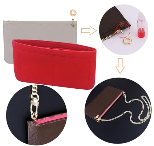 Lckaey Pouch Kit Purse Insert Organizer for Neverfull MM GM Convert Into Handbag 3032Pink - Image 3