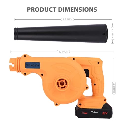 XENGVA Handheld Electric Portable Air Blower,Multipurpose Air Blower,Lightweight,Multifunctional Blower Gardening Works Computer Car Cleaning Corner Home Blower Machine Highly Useful for Clearing Dust (1) - Image 2