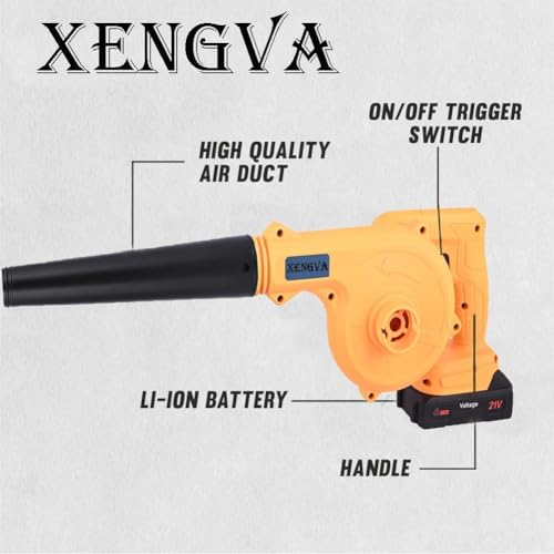 XENGVA Handheld Electric Portable Air Blower,Multipurpose Air Blower,Lightweight,Multifunctional Blower Gardening Works Computer Car Cleaning Corner Home Blower Machine Highly Useful for Clearing Dust (1) - Image 4